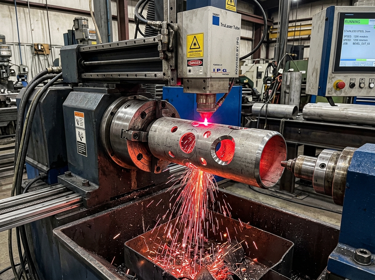 CNC Rotary Laser Pipe and Tube Cutting